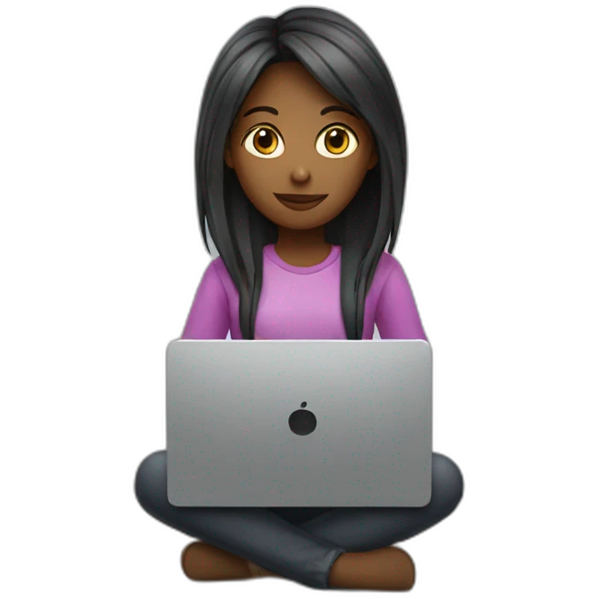 girl with laptop emoji