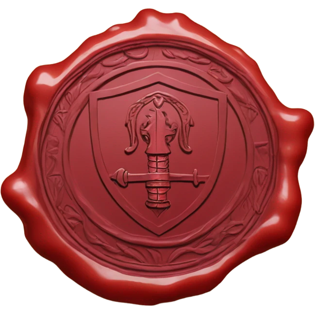 knight wax seal red circle emoji