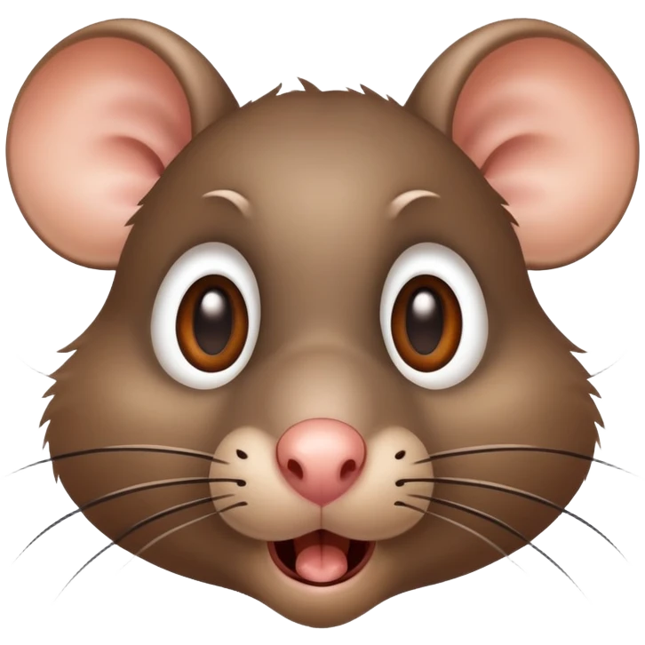 Shocked rat emoji