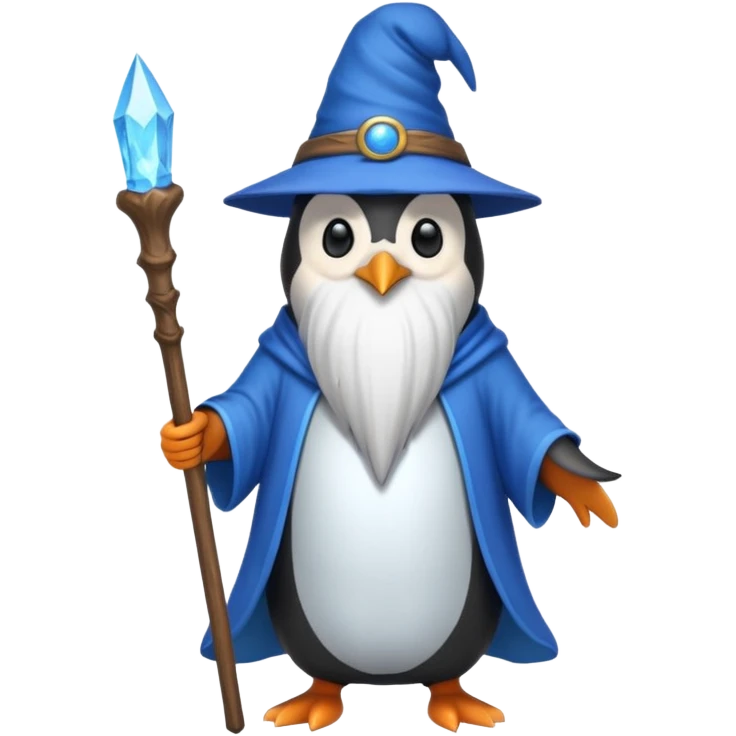 Penguin Wizard emoji