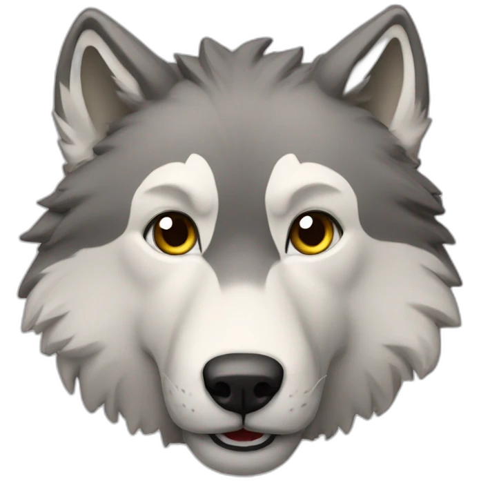 Loup qui fais aouuu emoji
