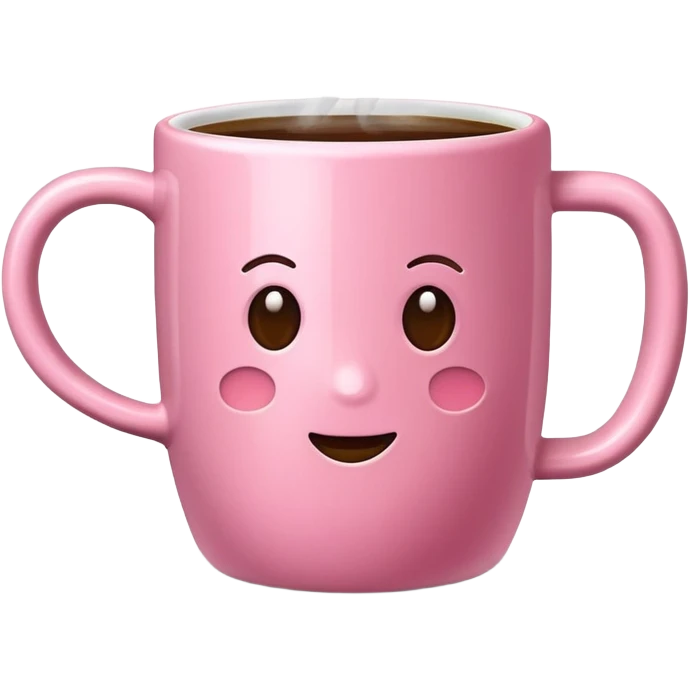 Coffie in a pink mug emoji