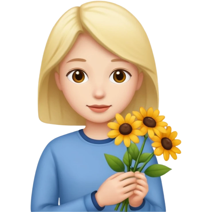 flower-bearing person emoji