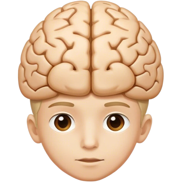 Young Boy With a Mathematic Genius brain emoji