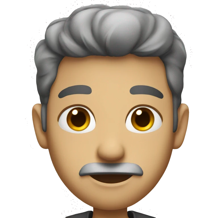 Hansome with sharp eyes emoji