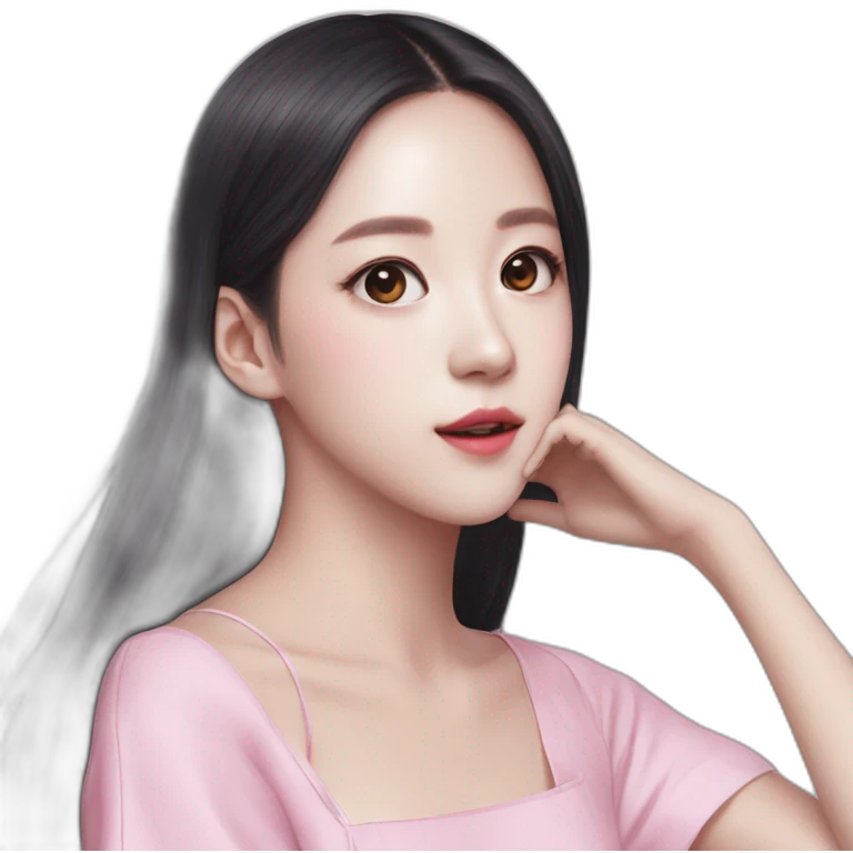 Jisoo black pink  emoji