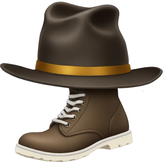 Foot with hat emoji