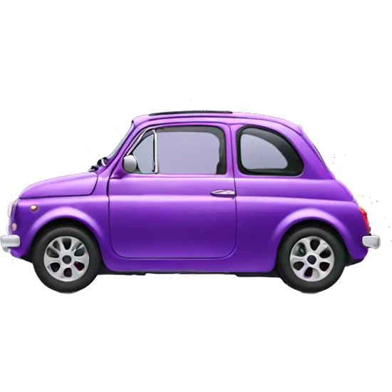 purple fiat 500 emoji