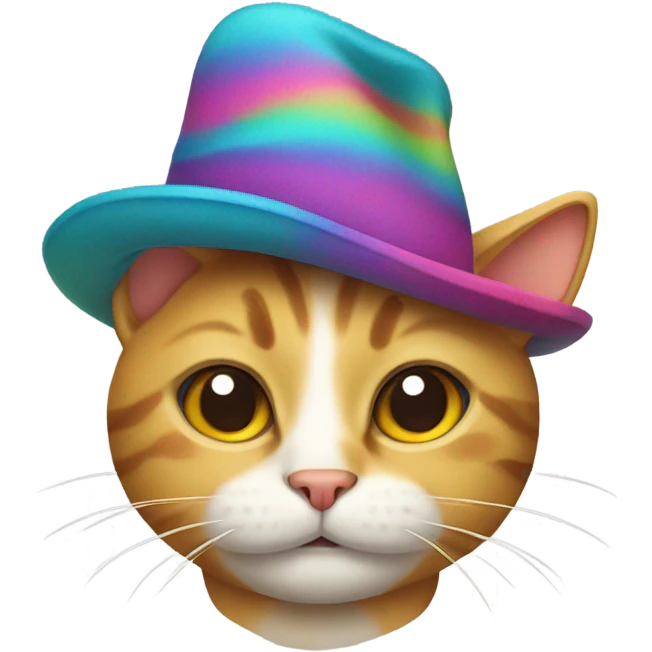 Cat wearing a hat emoji