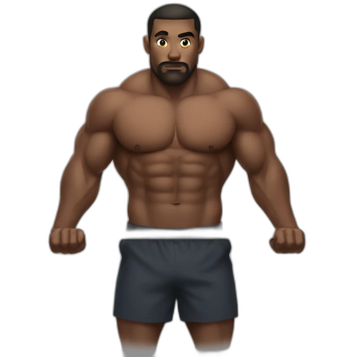a man presses a barbell from his chest emoji