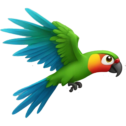 Flying parot emoji