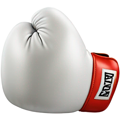 White boxing glove emoji