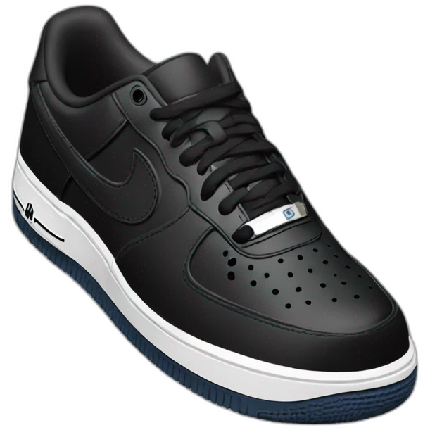 air force one black shoe emoji