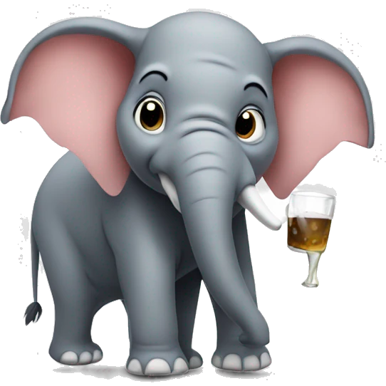 Drunk elephant  emoji