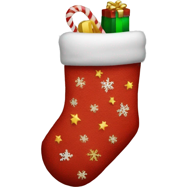 Christmas stocking emoji