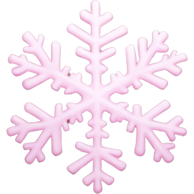 light pink snowflake emoji