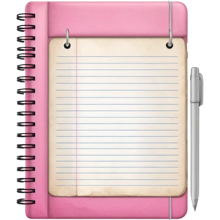 pink notebook emoji