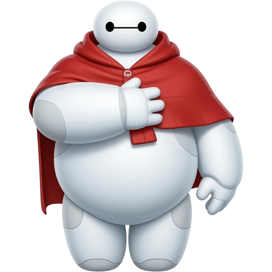 Baymax offering a hug emoji