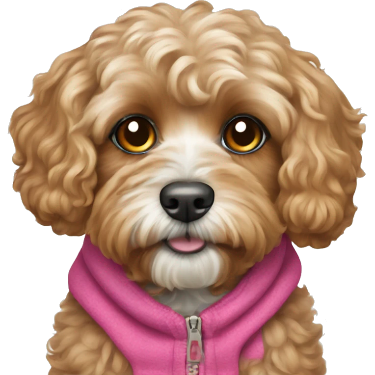 cavapoo dog in clothes emoji
