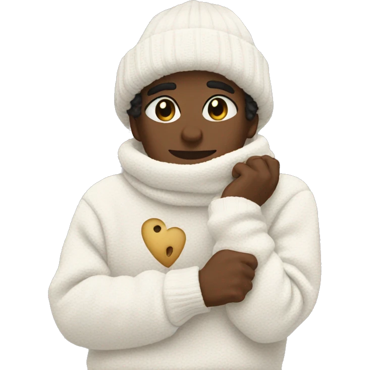 A Aesthetic, White, Cozy Pullover emoji