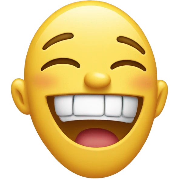 Laughing and crying emoji with open eyes  emoji