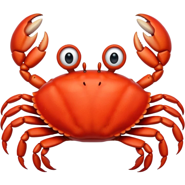 crab, apple emoji style emoji