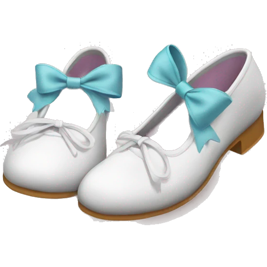 point shoes with bows emoji