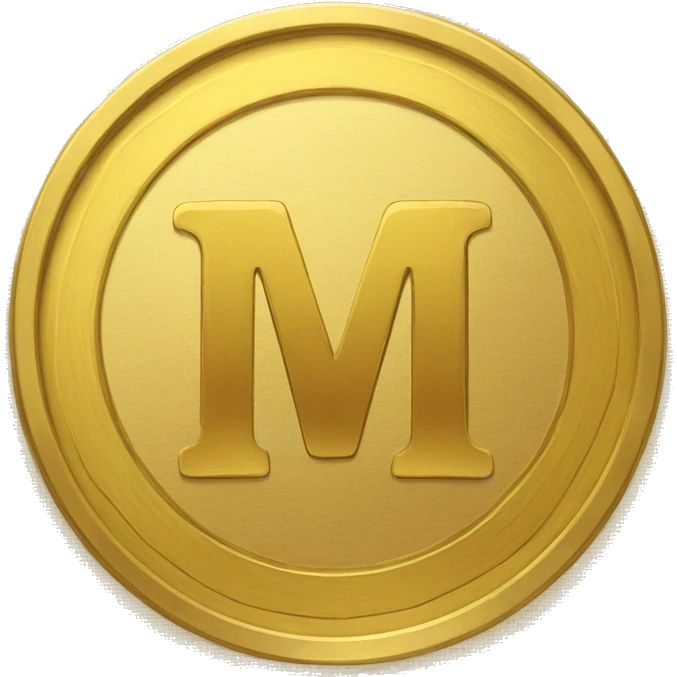 gold-coin-with-a-letter-m emoji