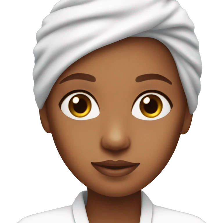 Red-hair-girl blue-eyes spa skincare emoji