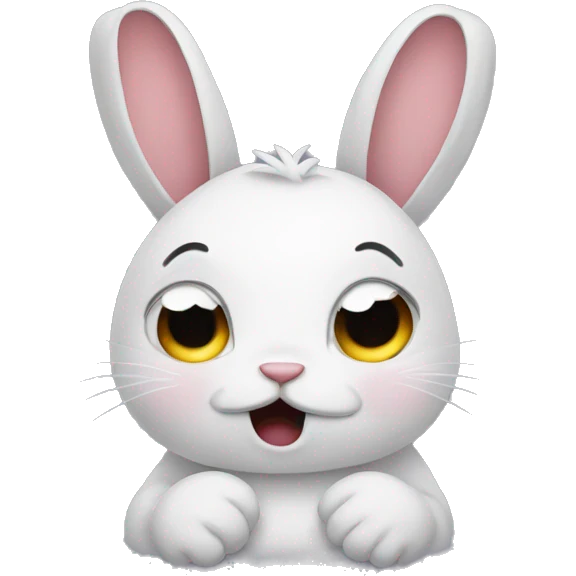 crying rabbit emoji
