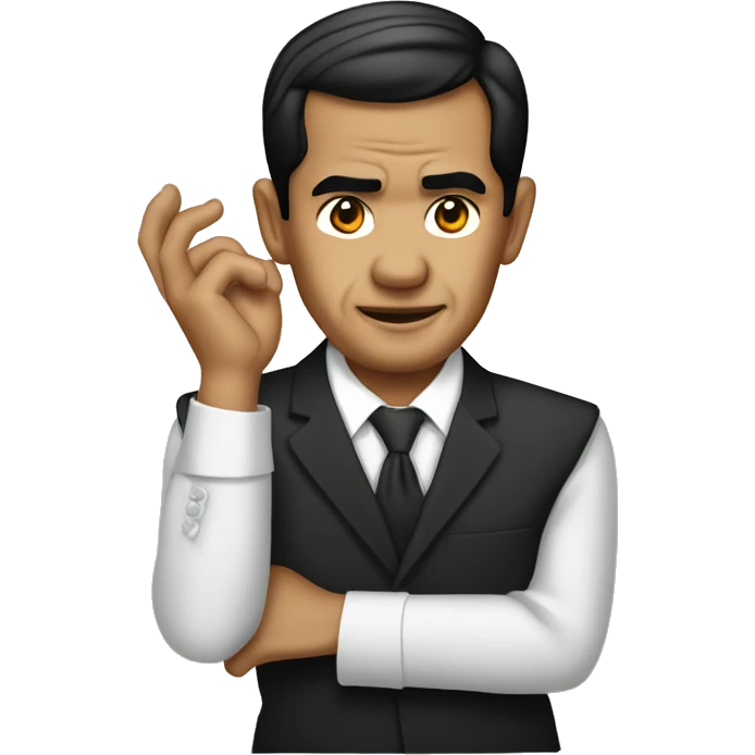 joko widodo with hand folded emoji emoji