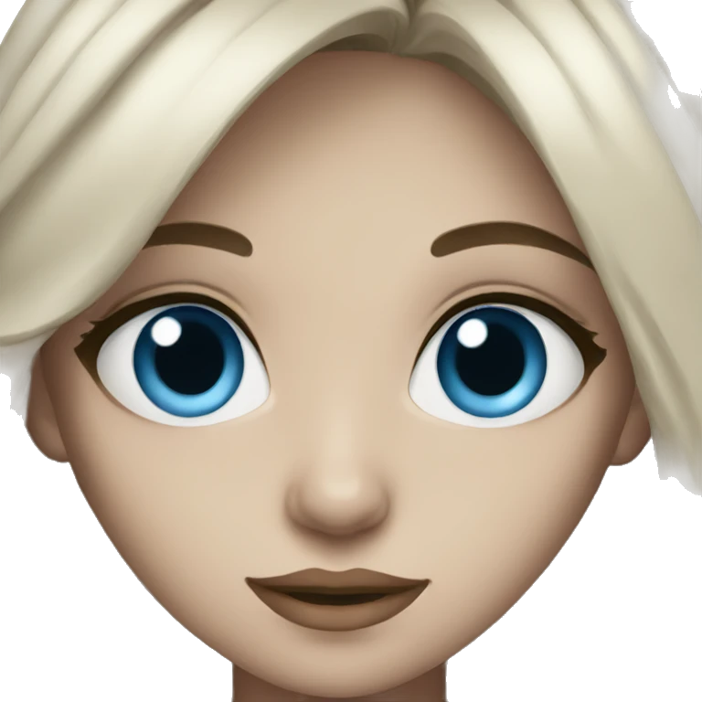 blue eyed girl emoji