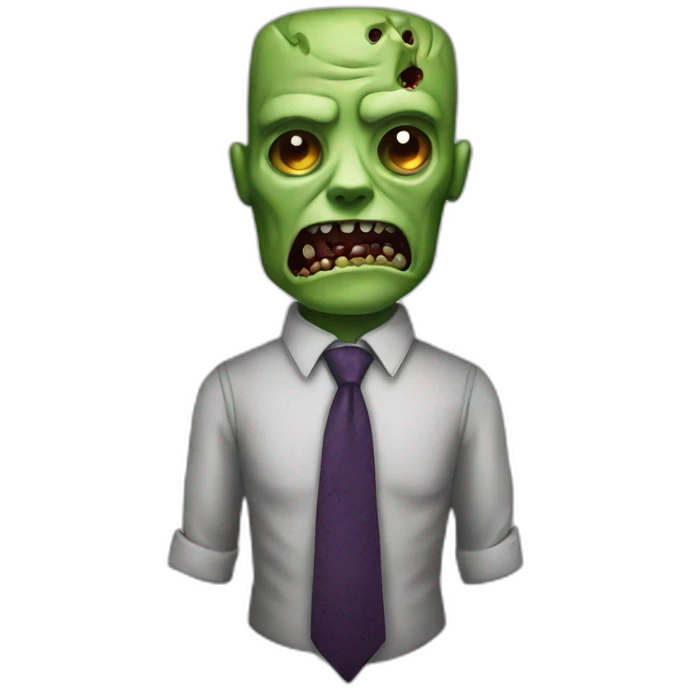 zombie tie emoji