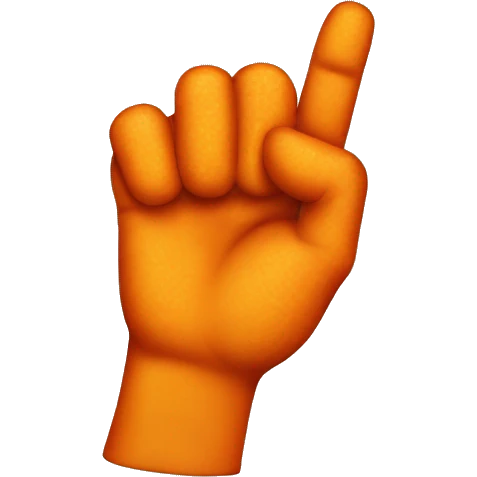 Cheeto finger emoji