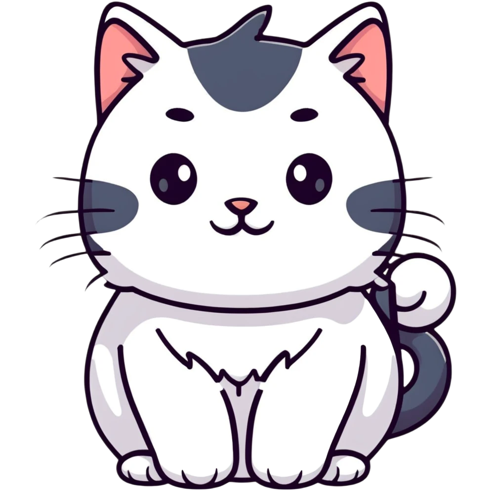adorable fluffy cat emoji