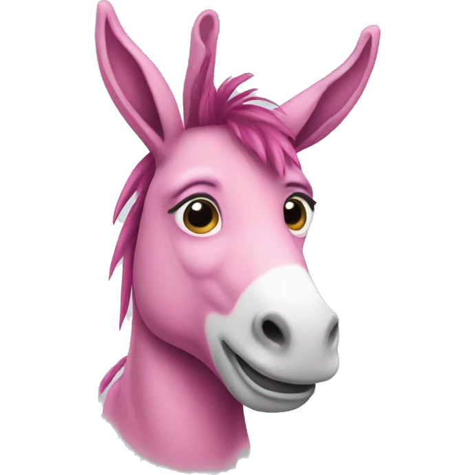 Pink donkey  emoji