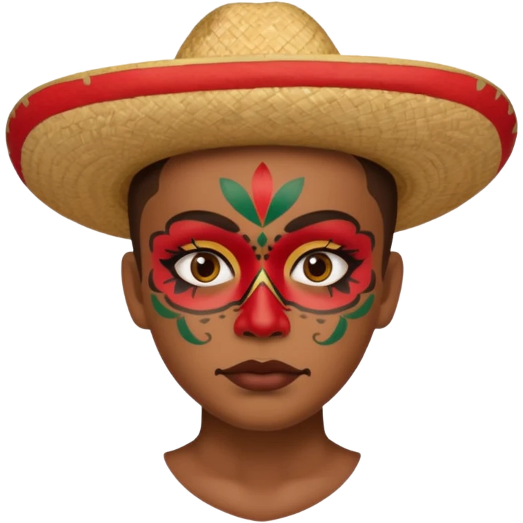 mexican painted face emoji
