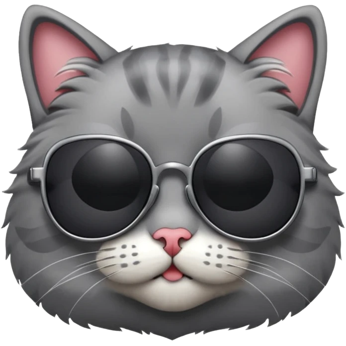 Cat wearing sunglasses emoji