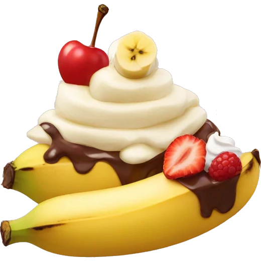 Banana split emoji