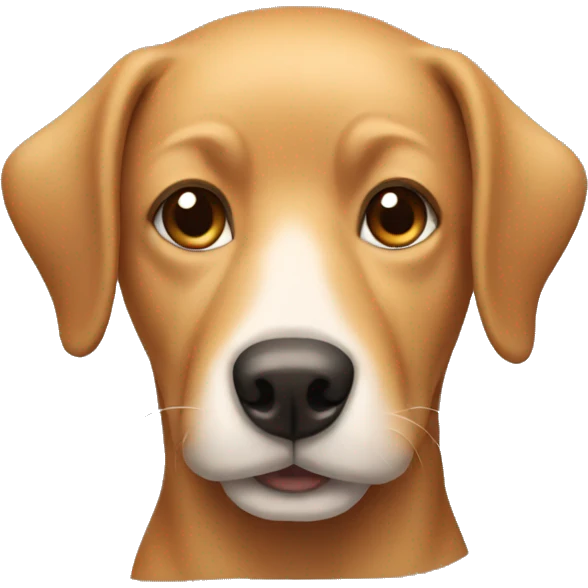Tan dog emoji
