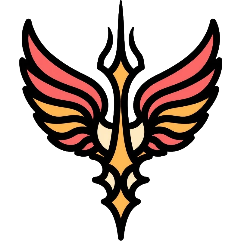 Faravahar Persian symbol, ancient Zoroastrian winged symbol emoji