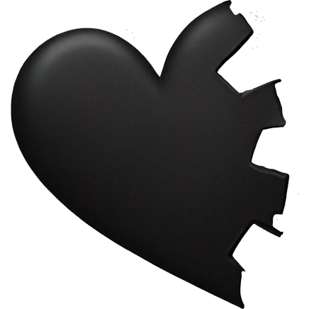 Black broken heart emoji