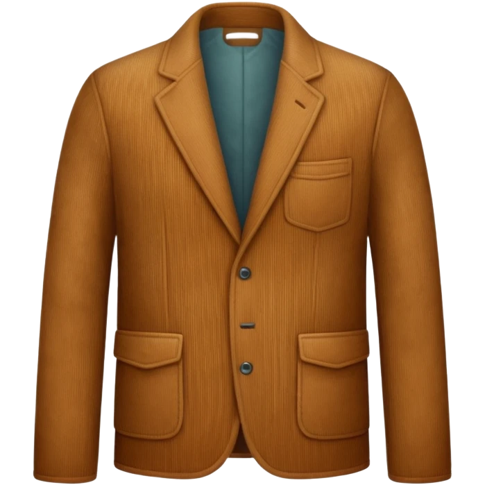 Corduroy patterned jacket with ridges emoji