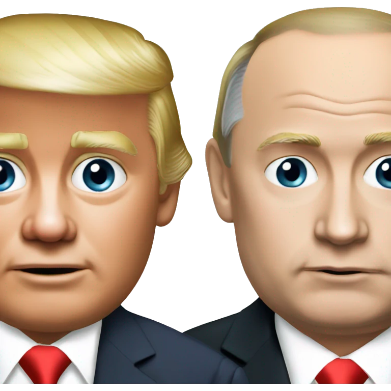 Putin and Trump emoji