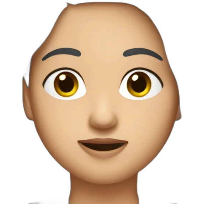 Vilma nuñez escribiendo emoji