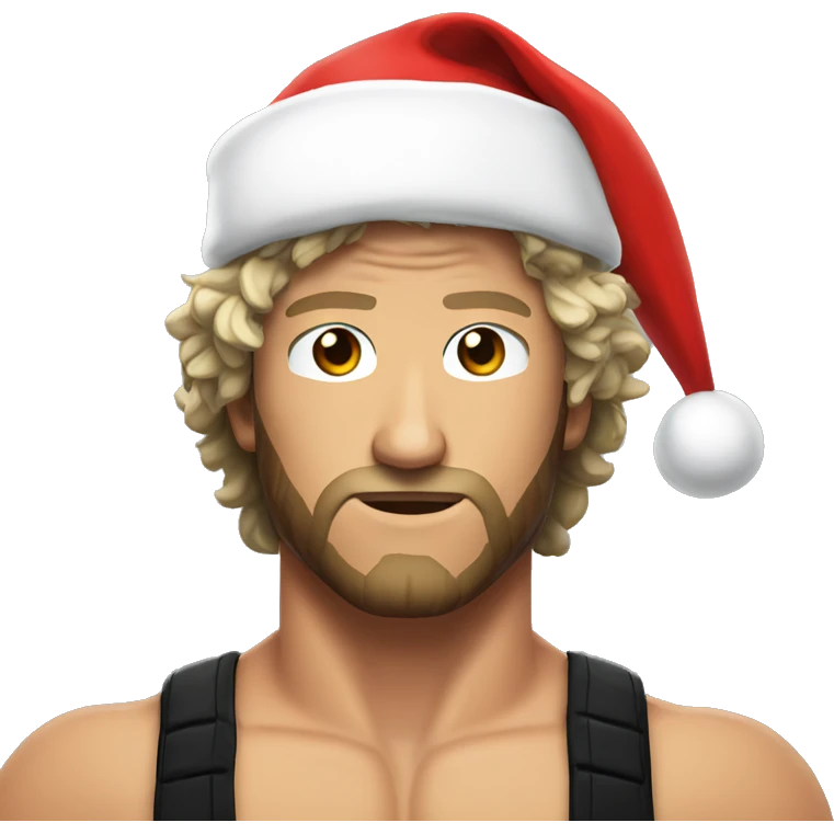 Kenny Omega with Santa hat emoji