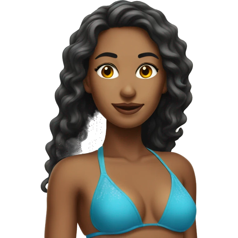  beautiful woman in bikini emoji
