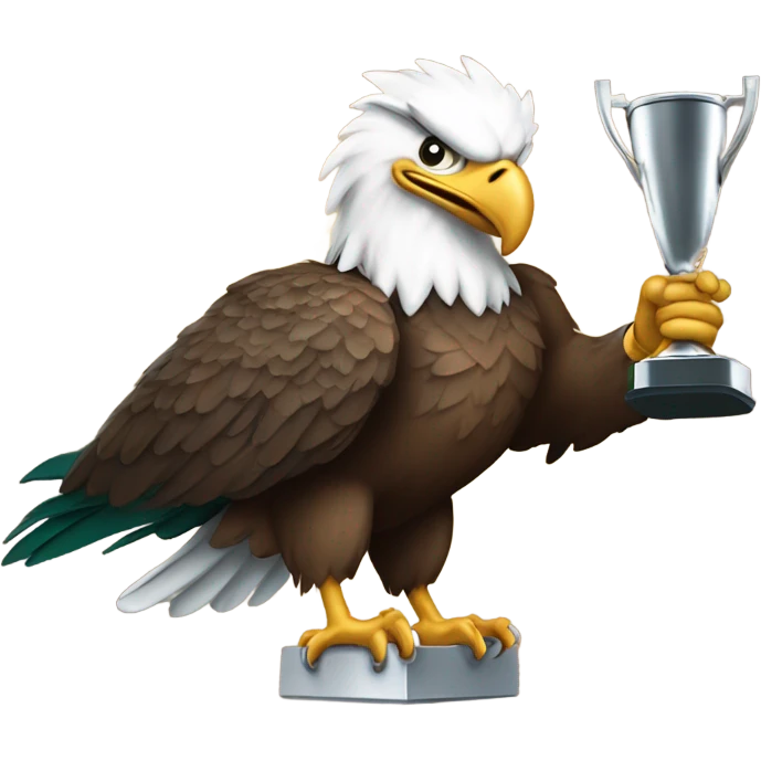 Eagles with trophy  emoji