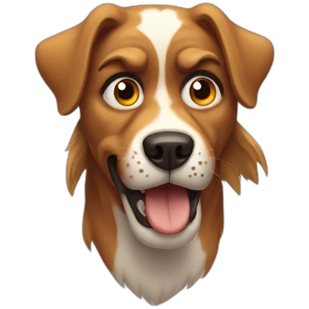 Angry dog emoji