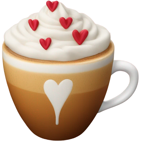 Latte art emoji